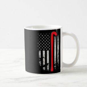 Patriotic Field Hockey Player Hockey Fan Usa Flag Coffee Mug