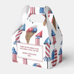 Patriotic Firecracker Popsicles 4th of July Party Favour Box