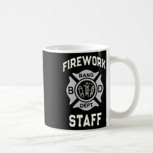 Patriotic Firework Staff 4th Of July Crew Safety D Coffee Mug
