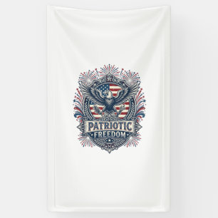 Patriotic Fireworks Festival Vector Graphic Tee_1 Banner