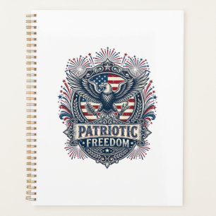Patriotic Fireworks Festival Vector Graphic Tee_1 Planner