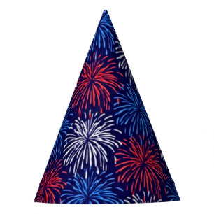 Patriotic Fireworks Party Hat