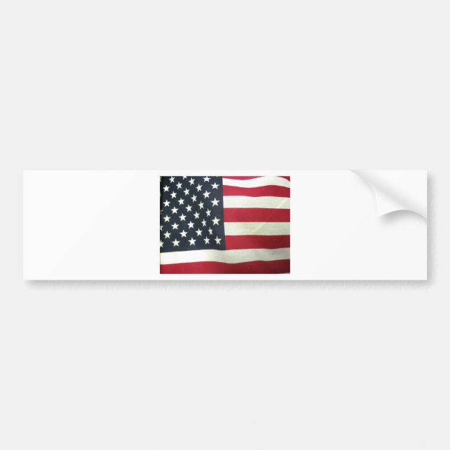Patriotic Flag Bumper Sticker (Front)