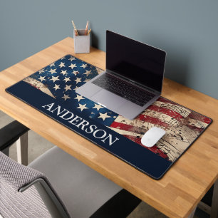 Patriotic Flag  Desk Mat