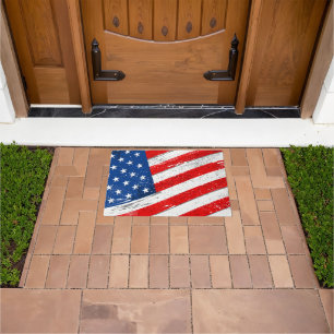 Patriotic Flag Doormat