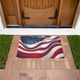 Patriotic Flag Doormat