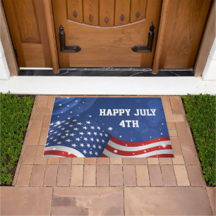 Patriotic Flag Doormat