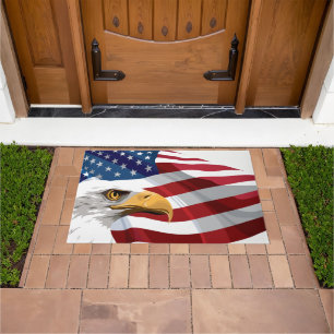 Patriotic Flag Doormat