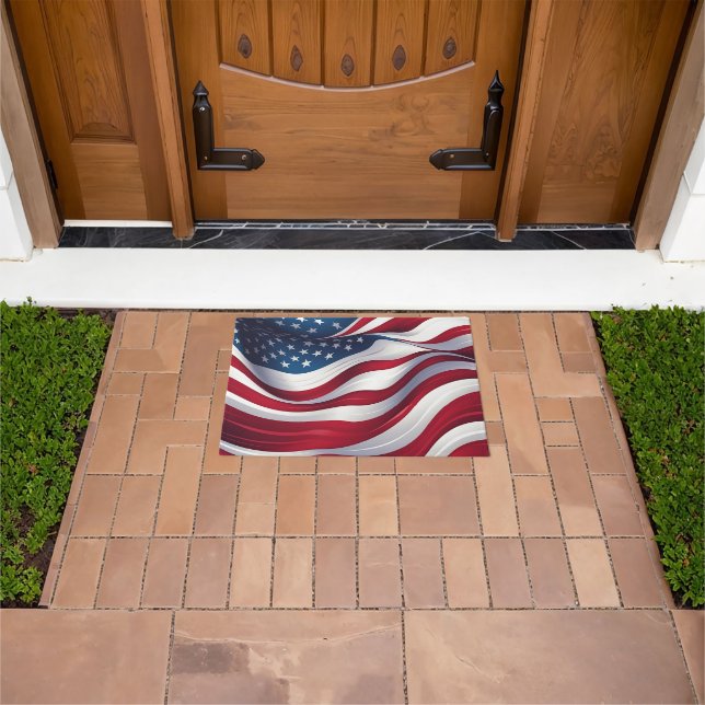 Patriotic Flag Doormat (Outdoor)