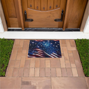 Patriotic Flag Doormat
