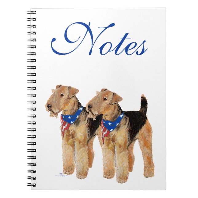Patriotic Flag Duo Notebook (Front)