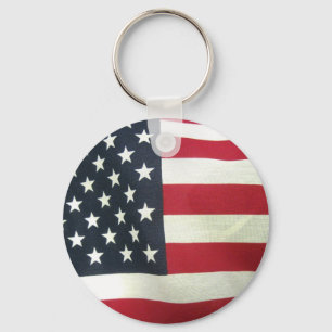 Patriotic Flag Key Ring