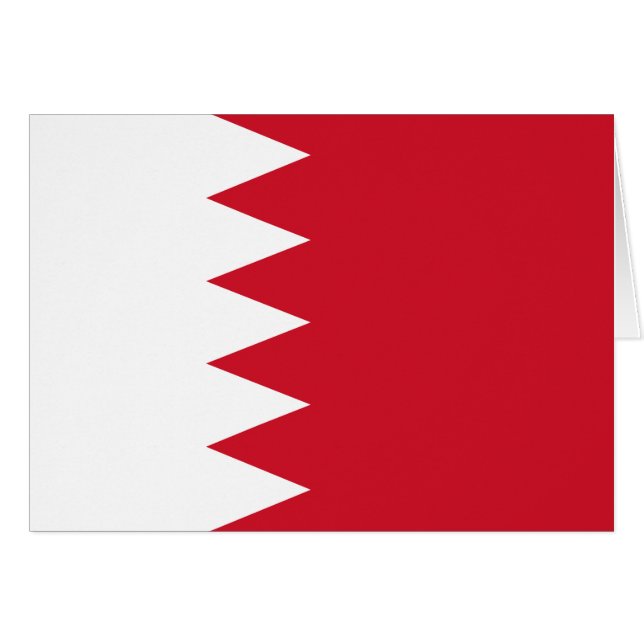 Patriotic Flag of Bahrain (Front Horizontal)