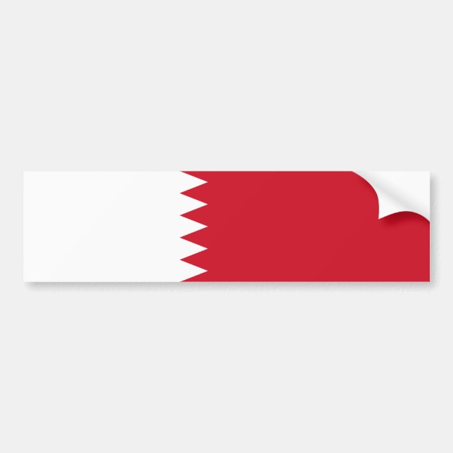 Patriotic Flag of Bahrain Bumper Sticker (Front)