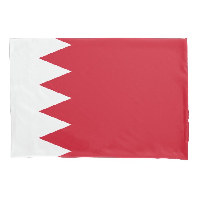 Patriotic Flag of Bahrain Pillowcase (Front)