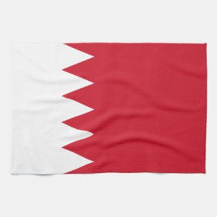 Patriotic Flag of Bahrain Tea Towel