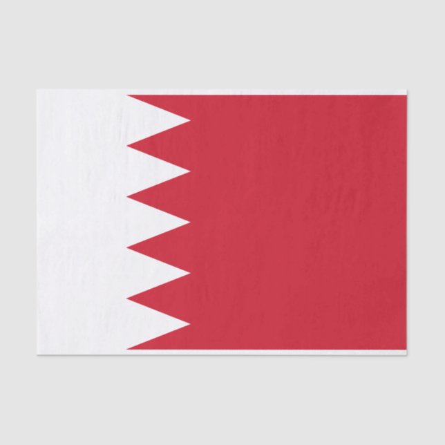 Patriotic Flag of Bahrain Tissue Paper (Front)