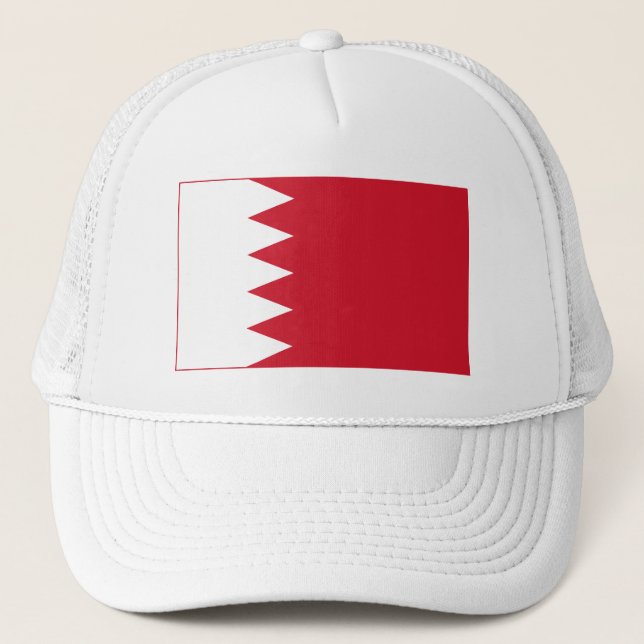 Patriotic Flag of Bahrain Trucker Hat (Front)