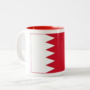 Patriotic Flag of Bahrain Two-Tone Coffee Mug
