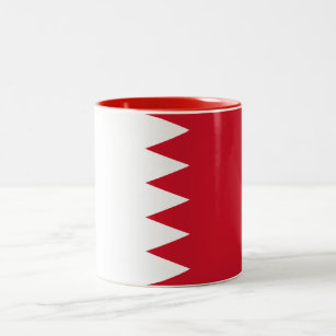 Patriotic Flag of Bahrain Two-Tone Coffee Mug