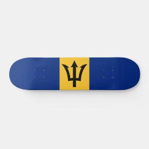 Patriotic Flag of Barbados Skateboard