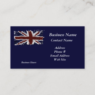 Patriotic Flag of Britain, Union Jack, Union Flag Business Card