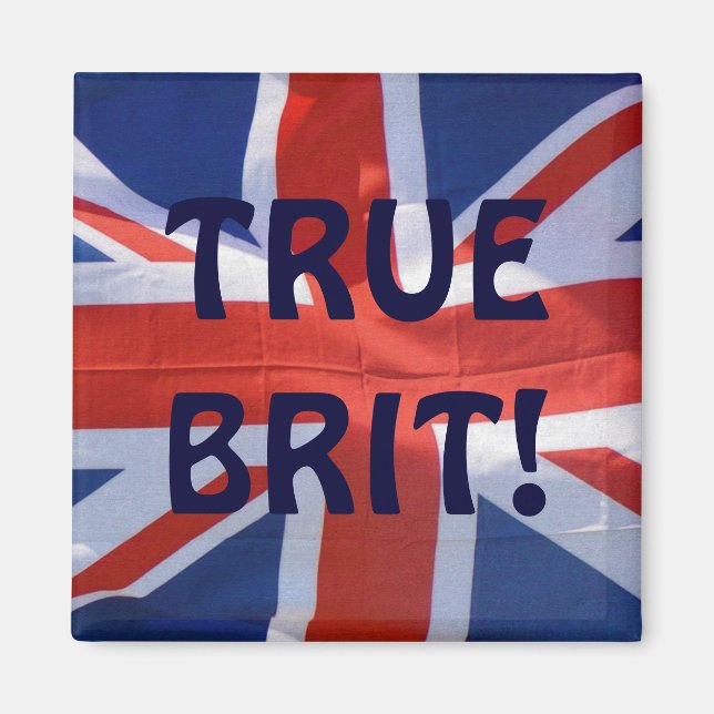 Patriotic Flag of Britain, Union Jack, Union Flag Magnet (Front)