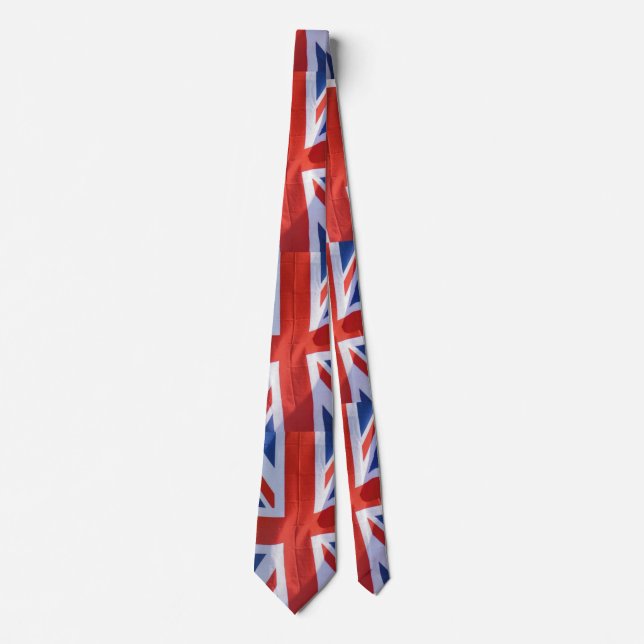 Patriotic Flag of Britain, Union Jack, Union Flag Tie (Front)