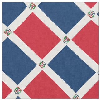 Patriotic: Flag of Dominican Republic Fabric