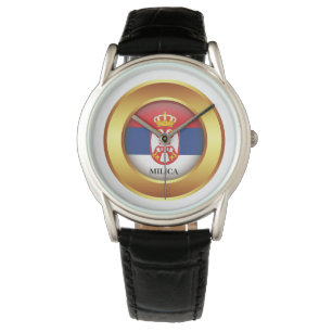 Patriotic flag of Serbia Watch