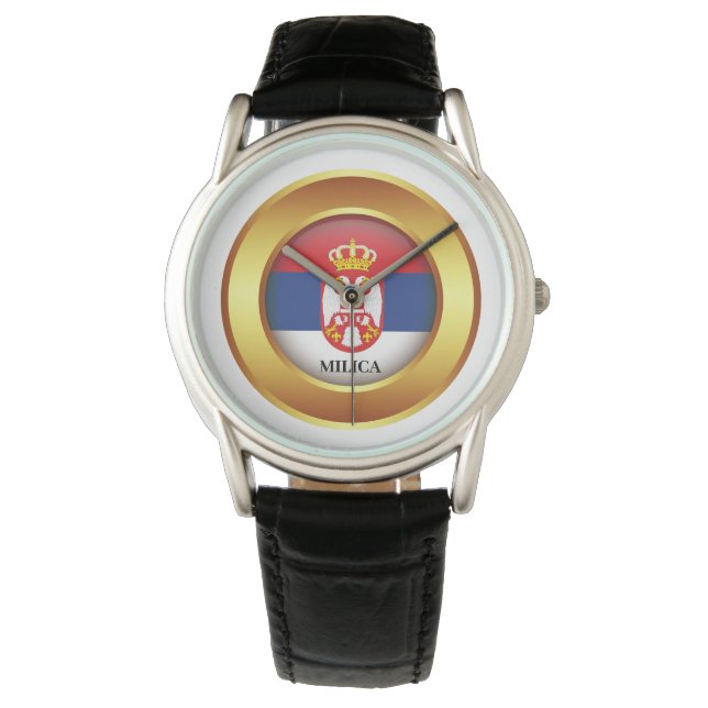 Patriotic flag of Serbia Watch (Front)