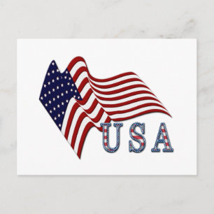 Patriotic Flag Postcard