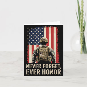 Patriotic Flag Quotes Veteran Day Memorial 4th of Card