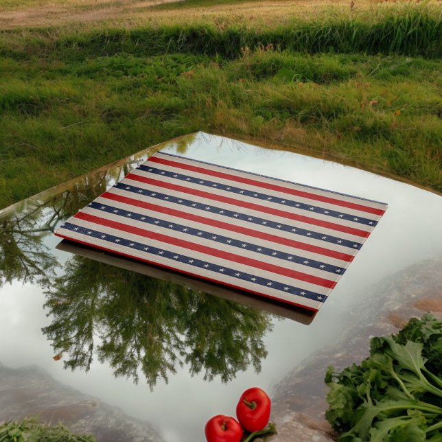 Patriotic Flag Style Stripes Cutting Board (Chopping Board)