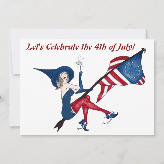 Patriotic Flare Invitation (Front)