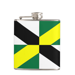 Patriotic flask with Flag of Monterey City