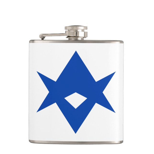 Patriotic flask with Flag of Toyota City, Japan (Front)