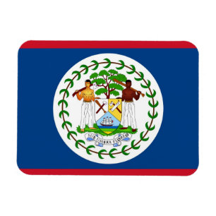 Patriotic flexible magnet with flag of Belise