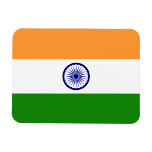Patriotic flexible magnet with flag of India