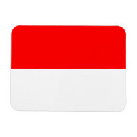 Patriotic flexible magnet with flag of Indonesia
