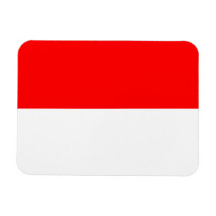 Patriotic flexible magnet with flag of Indonesia