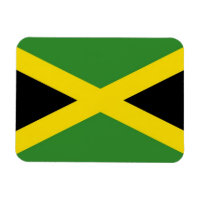 Patriotic flexible magnet with flag of Jamaica