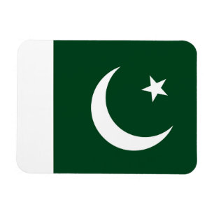 Patriotic flexible magnet with flag of Pakistan