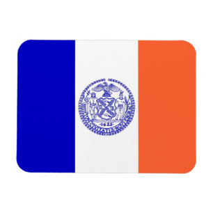 Patriotic flexible magnet with New York City flag