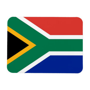 Patriotic flexible magnet with South Africa flag