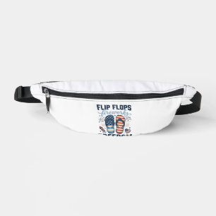 Patriotic Flip Flops Fireworks Freedom Shirt Desig Bum Bags