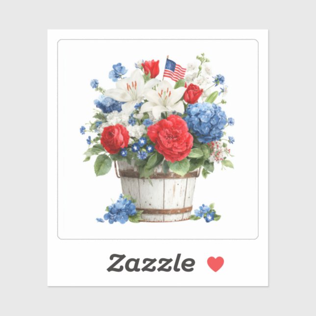 Patriotic Florals (Sheet)