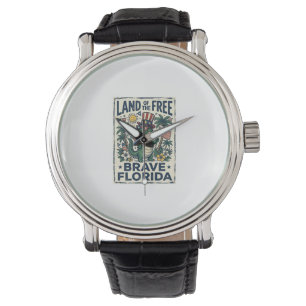 Patriotic Florida Alligator 4th of July Watch
