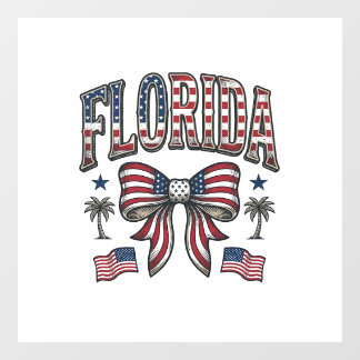 Patriotic Florida Vintage Bow Fourth of July Shirt