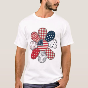 Patriotic Flower Vintage Vector Shirt Design_1